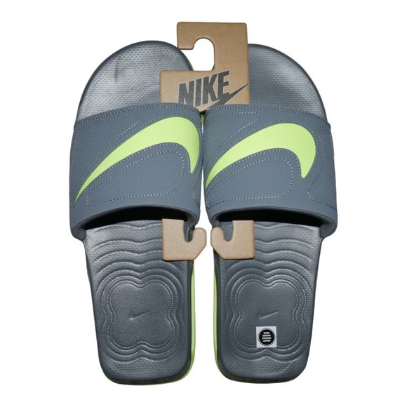 Nike Mens Air Max Cirro Men's Size 12 Comfort Slide Sandals Neon Gray NWT - Picture 7 of 13